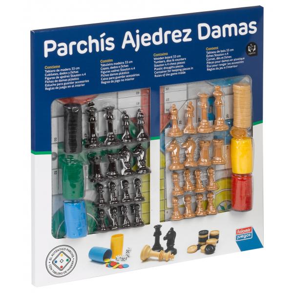 PARCHIS AJEDRES DAMAS