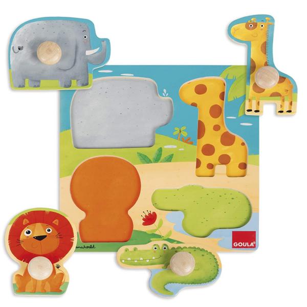 PUZZLE ANIMALES SELVA