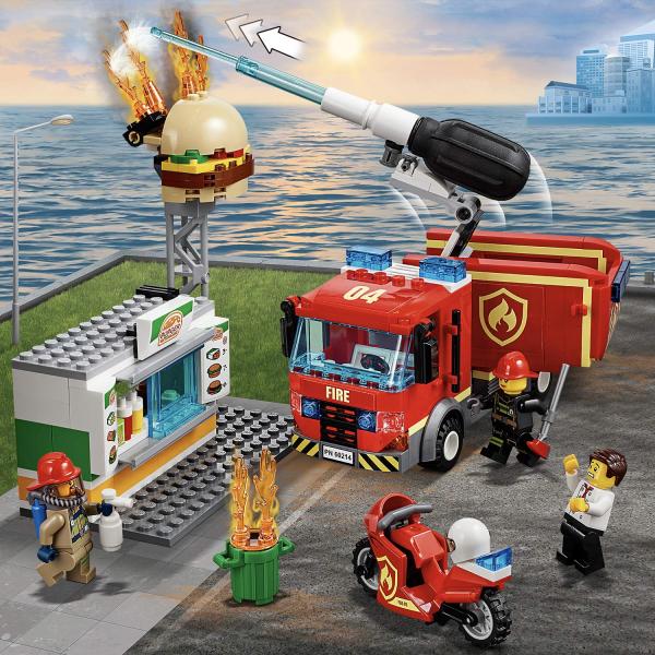 LEGO RESCATE INCENDIO HAMBURGUESERIA