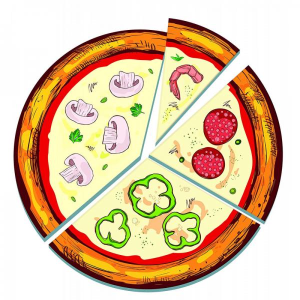 JUEGO PIZZA DE NÚMEROS