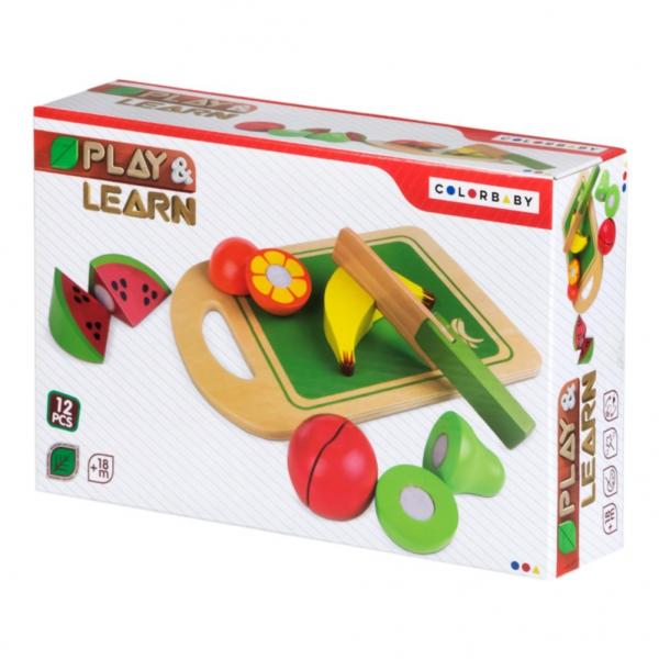 JUEGO FRUTAS DE MADERA